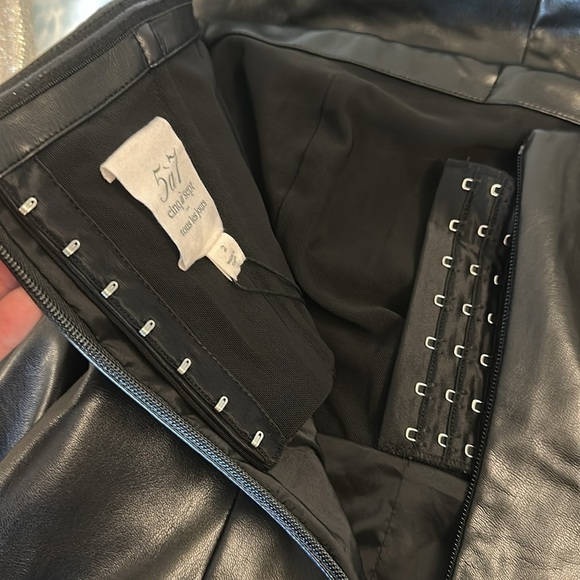 NWT Vegan Leather Strapless Cocktail Dress SOLD OUT sz 2 - Picture 9 of 10